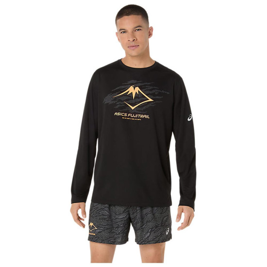 Asics Ανδρική μακρυμάνικη μπλούζα Fujitrail Logo Logn Sleeve Tee Asics Ανδρική μακρυμάνικη μπλούζα Fujitrail Logo Logn Sleeve Tee